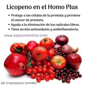 Licopeno en el Homo plus Omnilife