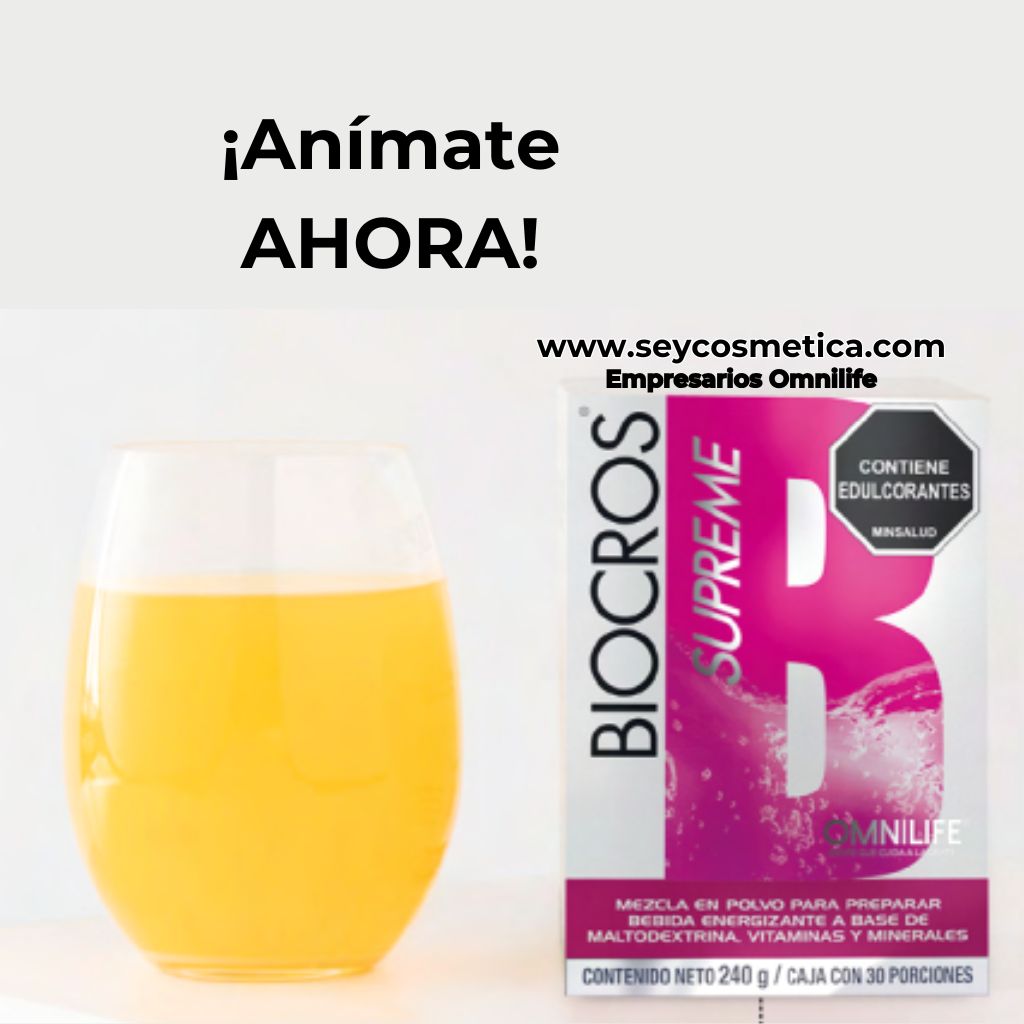 BIOCROS OMNILIFE. ACTIVA TU DÍA RECARGATE