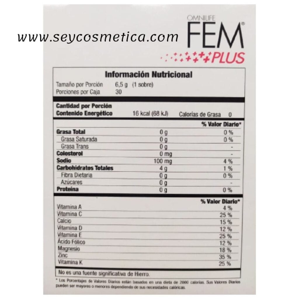 Fem Plus Omnilife ¿para Qué Sirve ¿qué Beneficios Tiene 0650