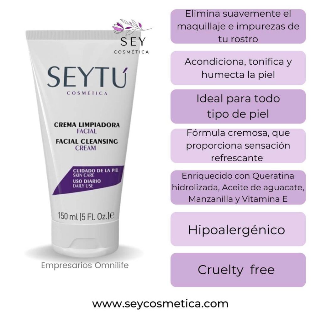 Crema limpiadora facial Seytu: ¿Para que sirve?