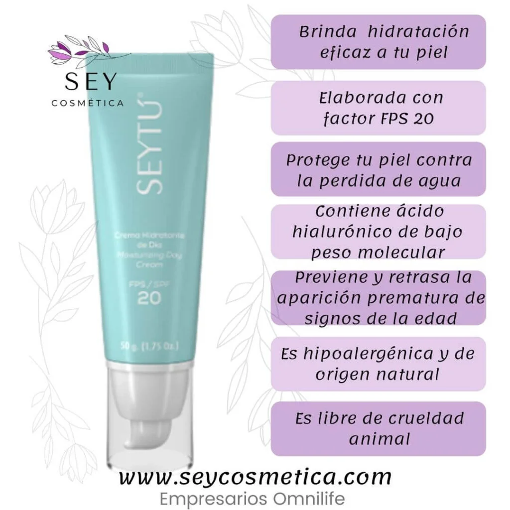 ¿Para que sirve la Crema hidratante de día FPS 20 Seytu?
