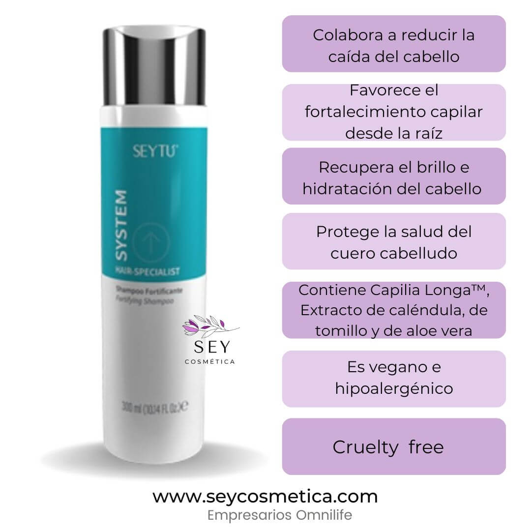 Shampoo fortificante HAIRSPECIALIST SEYTU Reduce la caída