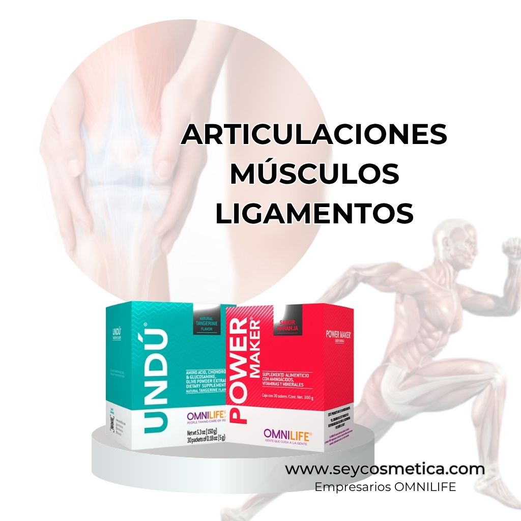 Productos Omnilife para articulaciones, músculos y ligamentos