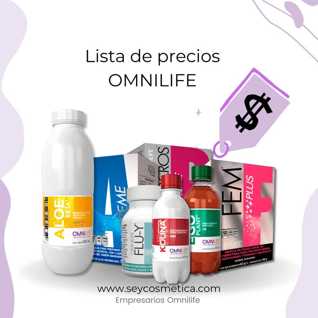 Lista de precios OMNILIFE