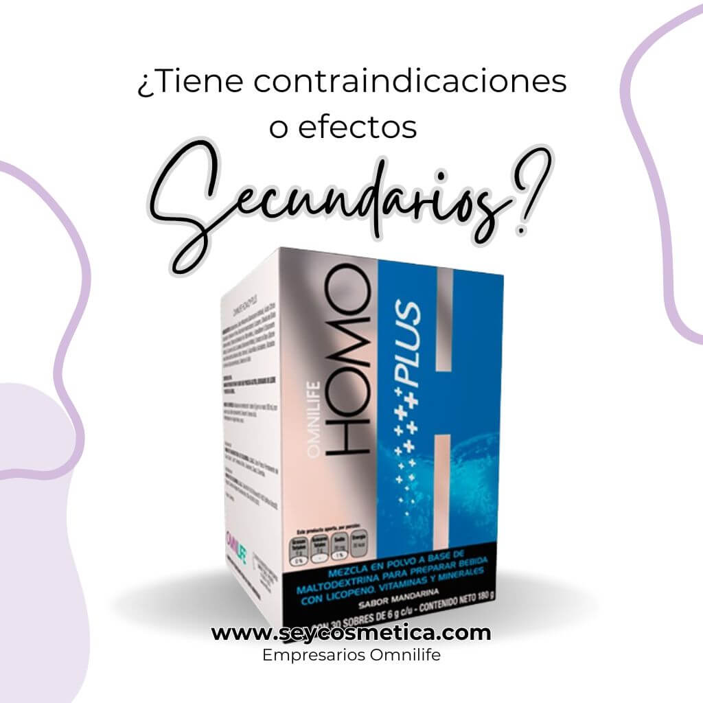 Homoplus Omnilife Contraindicaciones y efectos secundarios
