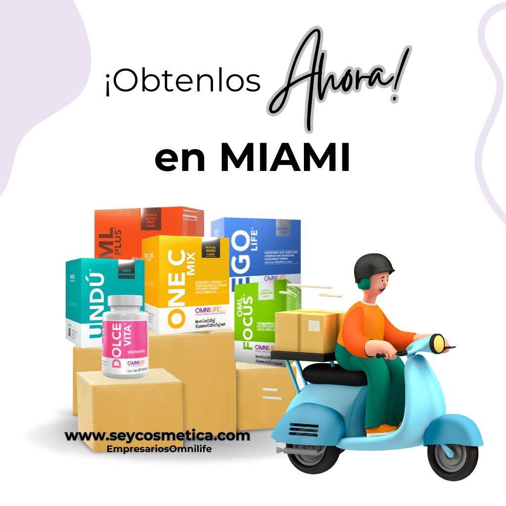 Obtén AQUÍ los productos Omnilife en MIAMI