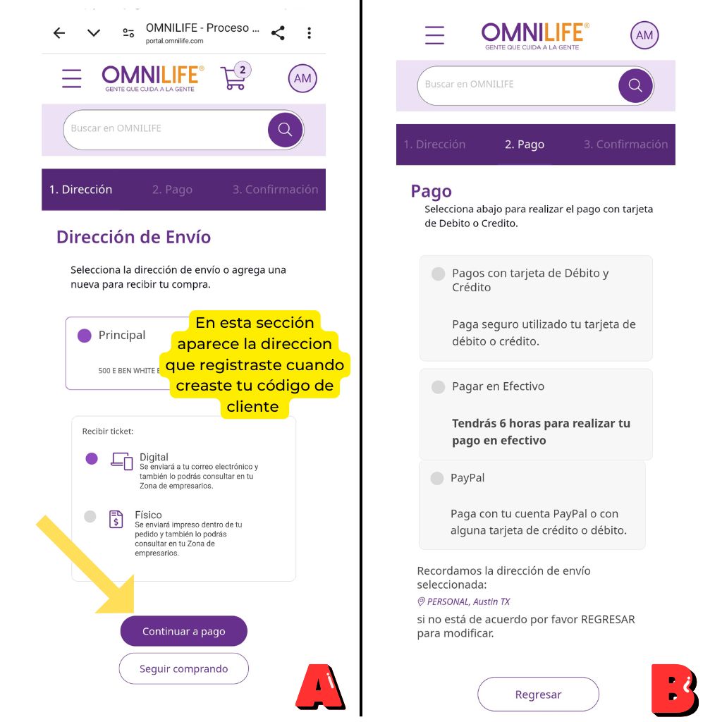 comprar en línea productos Omnilife y SEYTU en USA